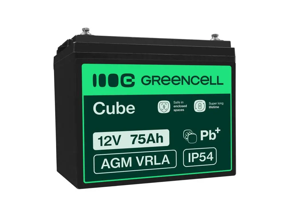 Bezúdržbová baterie Green Cell AGM25 12V 75Ah VRLA Aktuální