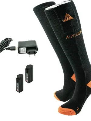 Akce Vyhřívané ponožky Alpenheat FIRE-SOCKS bavlna velikost M