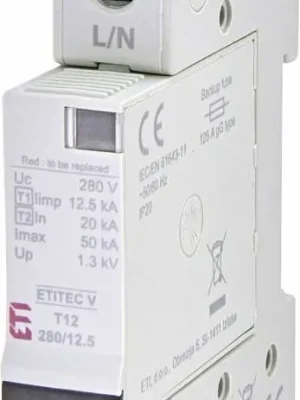 Svodič přepětí ETI 002442900 ETITEC V T12 280/12,5 1+0 Expresní Doručení