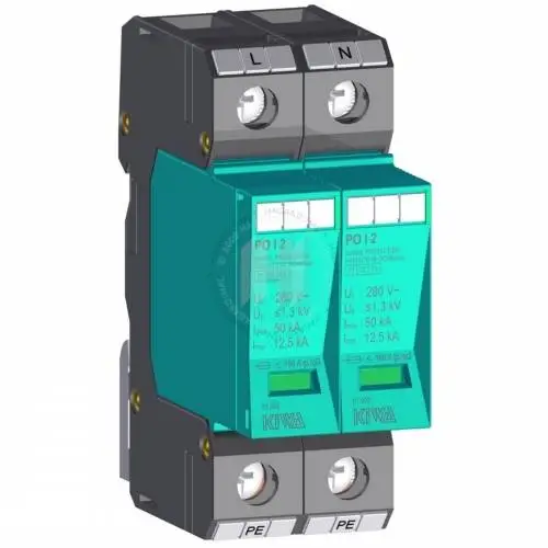 Akční Nabídka Přepěťová ochrana AC T1+T2 Kiwa 81.002 2P 280V/12,5kA