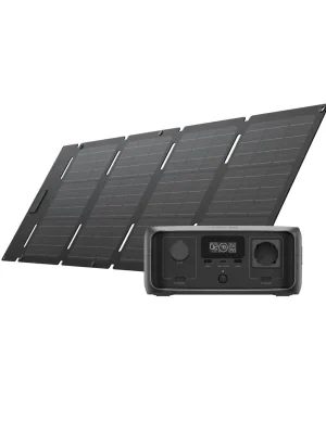 EcoFlow RIVER 3 UPS 245Wh přenosná elektrárna + EcoFlow 45W solární panel (Typ-C) Hit Sezóny