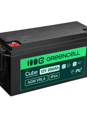 Odeslání Ihned Bezúdržbová baterie Green Cell CUBE 12V 250Ah VRLA IP54 Aquaproof Series