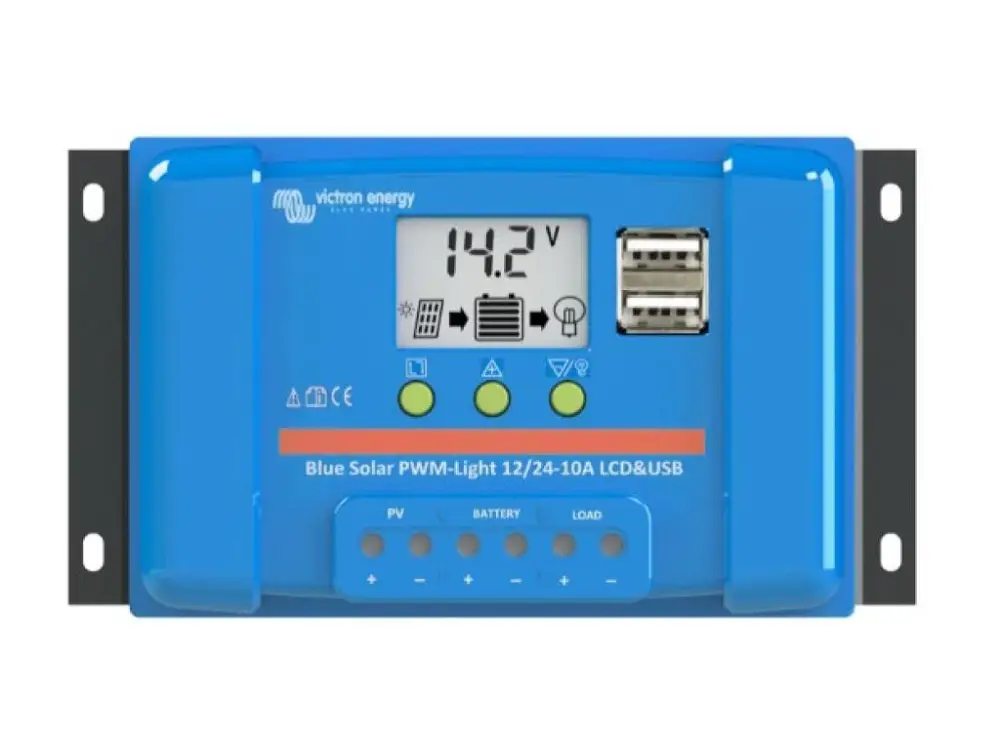 Bezpečná Platba PWM solární regulátor Victron Energy BlueSolar-LCD&USB 20A
