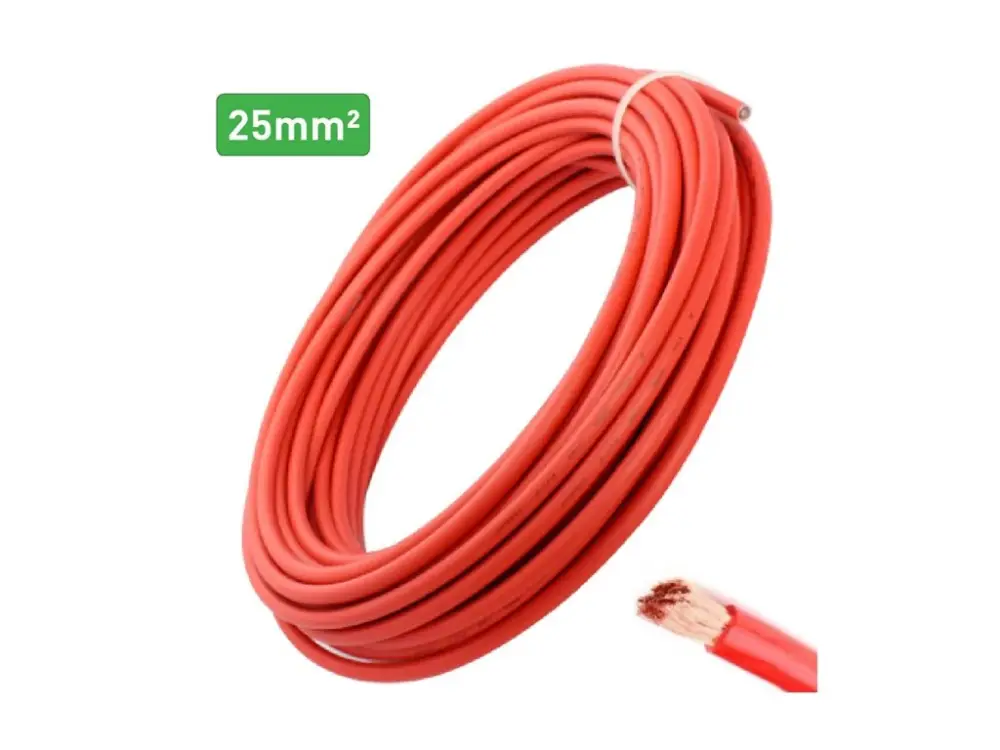 Kabel - 25mm², ČERVENÝ Must-Have