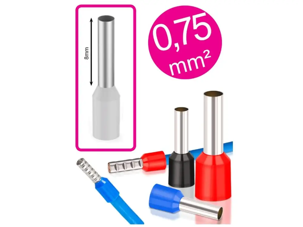 Objednat Nyní Lisovací dutinka pro kabel 0,75mm²