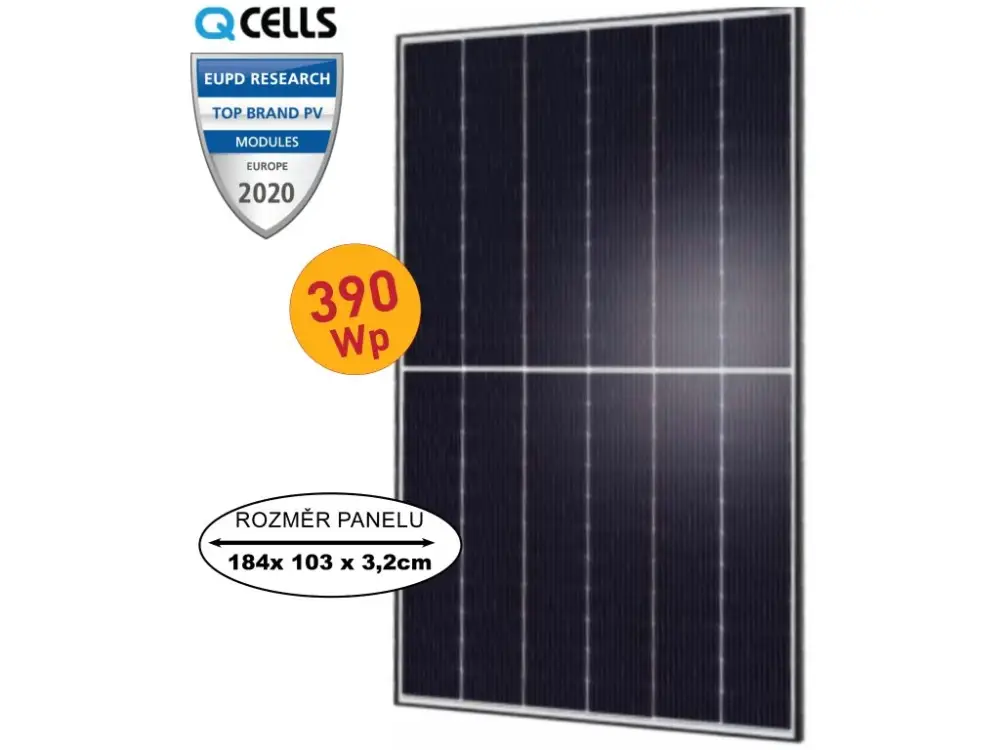 Solární panel Q CELLS 390 W-Q.PEAK DUO ML-G9 Omezená Nabídka