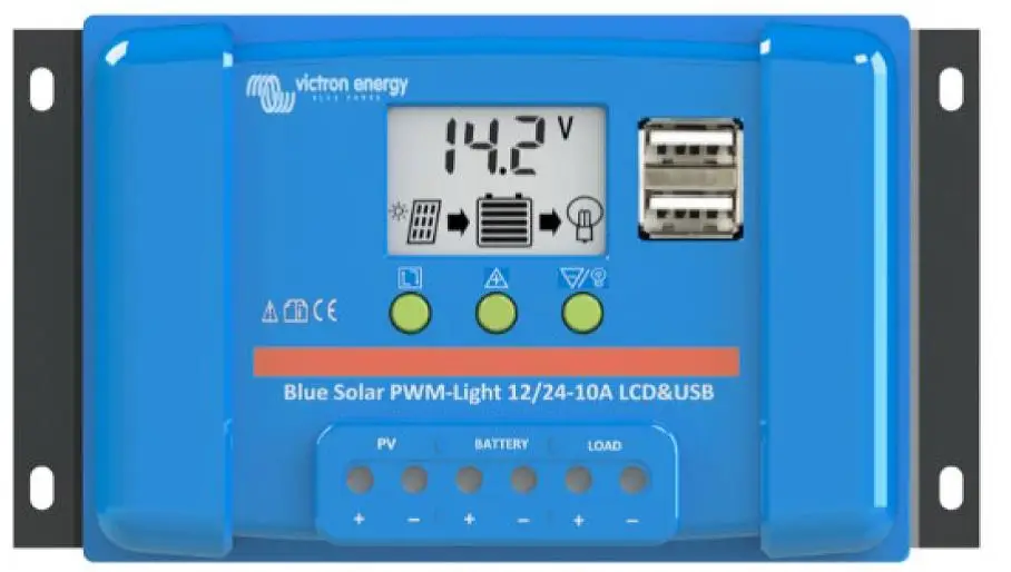 Originální PWM solární regulátor Victron Energy LCD&USB 12V/240Wp nebo 24V/440Wp, 20A