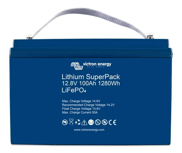 Victron Energy LiFePO baterie 12,8V/100Ah Lithium SuperPack s BMS Jen Po Omezenou Doba