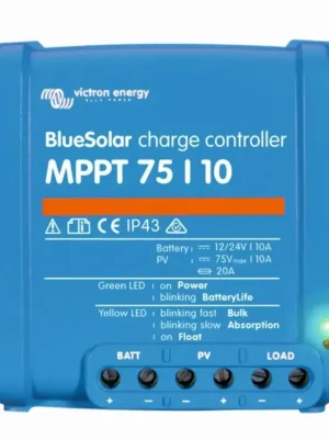 Jen Po Omezenou Doba MPPT solární regulátor Victron Energy 75/10 napětí panelů 75V, 10A,Baterie 12V/145Wp nebo 24V/290Wp,Integrovaný bluetooth