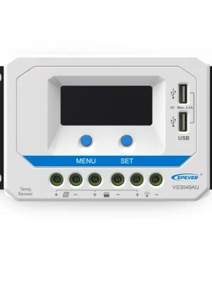 PWM solární regulátor EPever VS2024AU 12/24V série VS, 12V/300Wp nebo 24V/600W, 20A Značkový