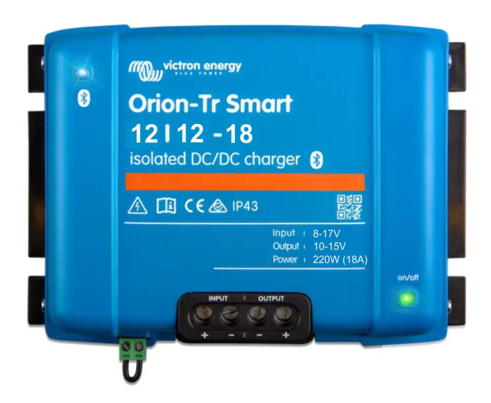 Víkendová Akce DC-DC nabíječka Victron Energy, Orion-Tr Smart - 12V DC na 12V DC, 18A (220W) izolovaná