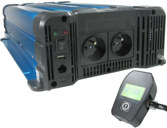 Top Prodej Měnič napětí Solarvertech FS3000 12V/230V 3000W, USB, Solarvertech FS3000, čistá sinusovka, D.O. drátové