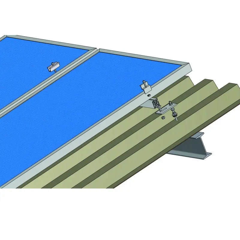 Ověřený Set konstrukce pro 10 panelů 3kW, kotvení pomocí kombi šroubů do kovu