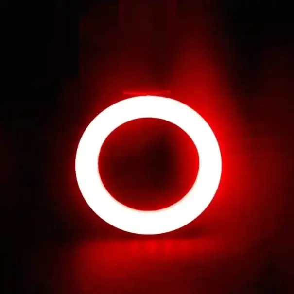 COB LED zadní světlo na kolo ve tvaru kruhu 10 lumenů USB nabíjení 5 režimů svícení Voděodolné světlo IPX2 Dlouhá výdrž baterie Top Prodej