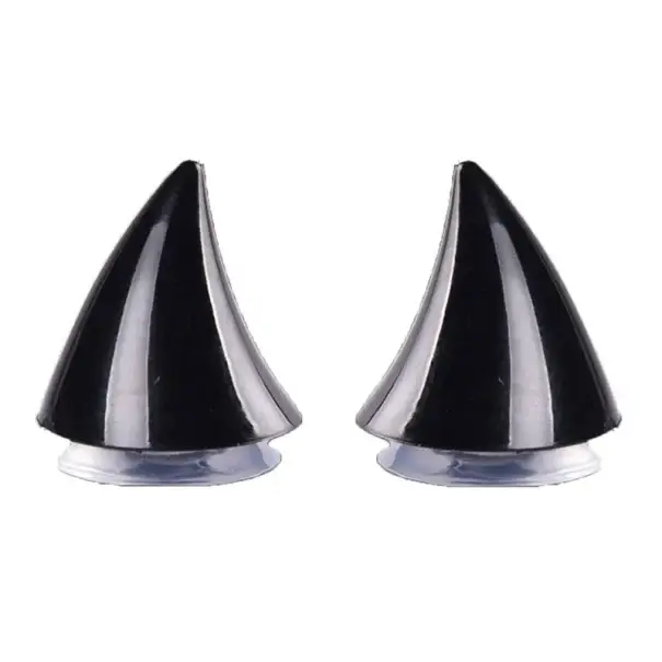 Sada 2 ks silikonové rohy na helmu Roztomilé dekorace s přísavkou Odnímatelné doplňky na terénní přilbu Unisex Výzdoba bez poškození Sezónní Sleva