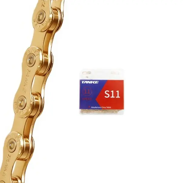Hit Sezóny 11 rychlostní řetěz na kolo TANKE S11 1/2" x 11/128" 116 článků stříbrný s rychlospojkou MTB silniční