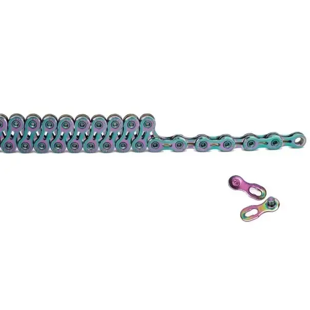 12 rychlostní řetěz na kolo SLR 1/2" x 11/128" 126 článků ultralehký barevný s rychlospojkou MTB silniční Horká Nabídka