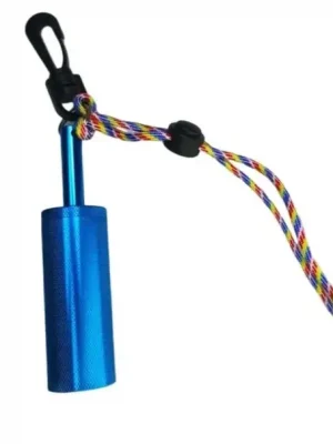 Akce Bezpečnostní chrastítko pod vodu 11,8 x 2,8 cm Signalizační klepátko na potápěčskou láhev Akustická pomůcka pro komunikaci a upozornění potápěčů