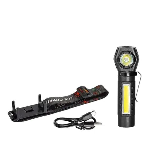 Dobíjecí LED čelovka s COB světlem 10W USB IP64 Voděodolná Magnetická čelová lampa 3 režimy Odnímatelný popruh Lehká svítilna Hit Sezóny