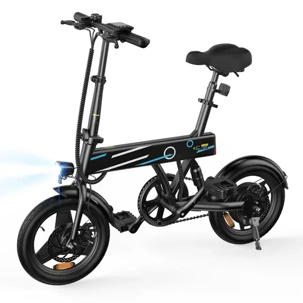 Elektrické kolo 500W 36V 7,8Ah LCD displej 14" pneumatiky Přední svítilna Dojezd 40 km Max. rychlost 25 km/h Nosnost 150 kg Městské e-kolo Odeslání Ihned
