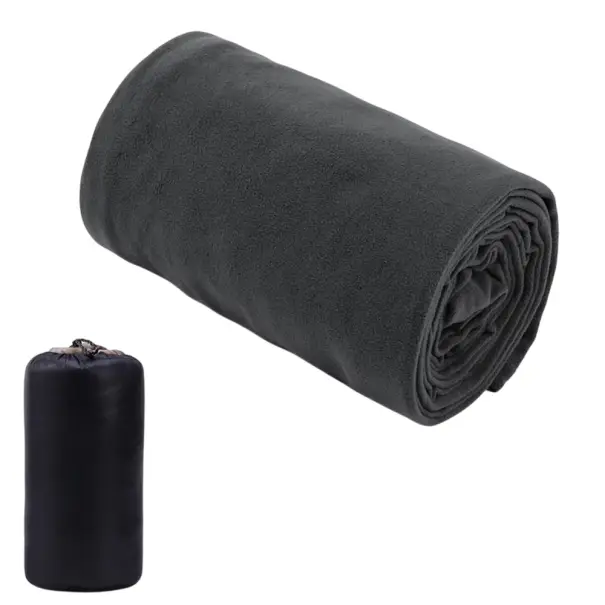Sezónní Sleva Fleecový spacák 180 × 80 cm oboustranný fleece prodyšný pratelný vložka do spacáku pro kempování turistiku cestování