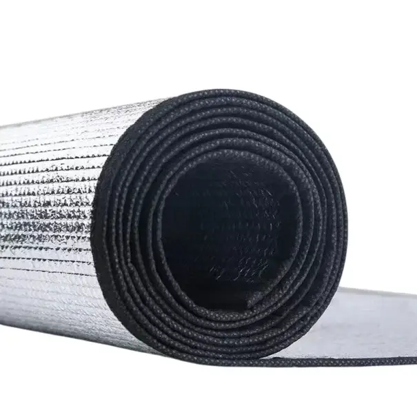 Nová Kolekce Hliníková podložka na kempování 200 × 120 cm EPE izolační vrstva voděodolná folie tloušťka 0,25 cm pro outdoor spaní turistiku