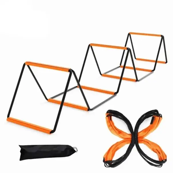 Značkový Koordinační žebřík 4 m s 10 poli, agility ladder s velcro spojeními a transportní taškou pro běhání, fotbal a sportovní trénink