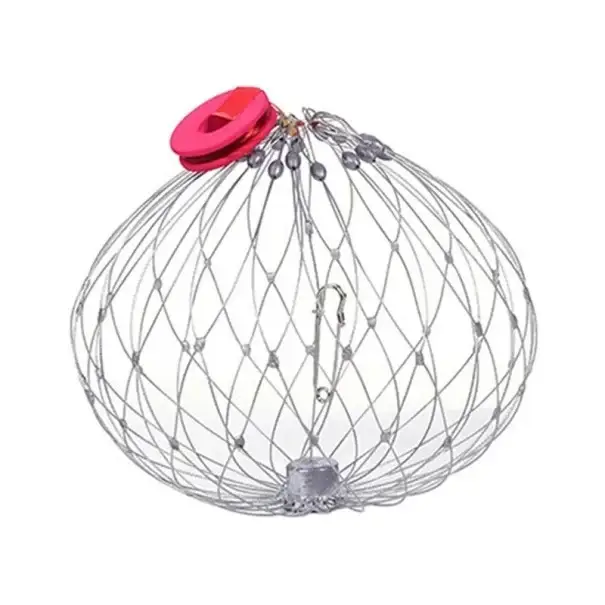 Ocelová klec na kraby 52 cm Pevná past na kraby z 20 ocelových drátů Odolná kovová konstrukce Efektivní chytání krabů Snadné použití ve sladké i slané vodě Objednat Nyní