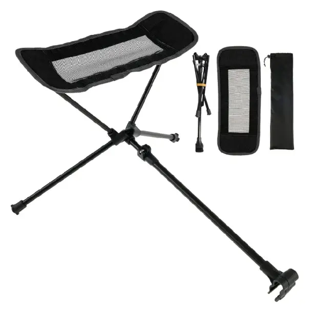 Opěrka na nohy ke kempinkové židli 37,5 x 15 cm Skládací podnožka 55 x 12 cm Nastavitelná 40–70 cm Výška 32 cm Hmotnost 400 g Speciální Cena