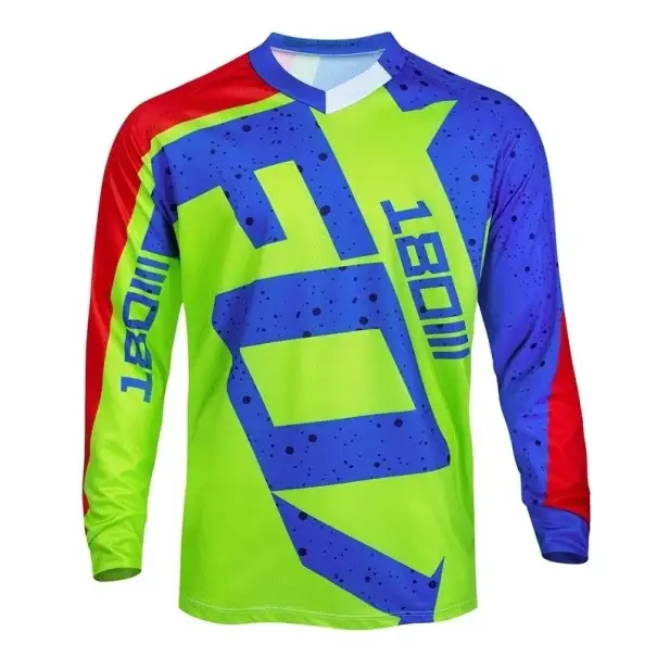 Víkendová Akce Pánské motokrosové triko s dlouhým rukávem, prodyšný sportovní dres pro motokros, motocykl, MTB, cyklistiku a venkovní aktivity