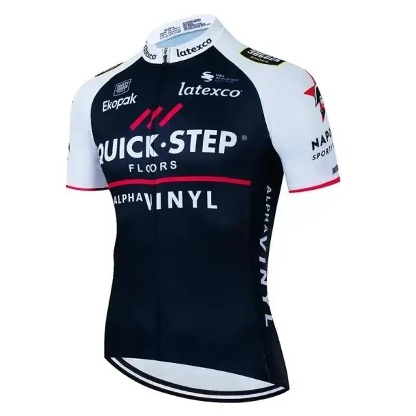 Pánský cyklistický letní dres s krátkým rukávem na zip se 3 zadními kapsami pro cyklistiku, sport a venkovní aktivity Akční Cena
