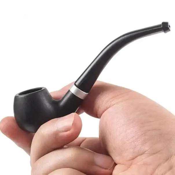 Pryskyřičná dýmka na tabák 12,1 cm ergonomický tvar kompaktní kuřácká dýmka s hlubokou komorou pro pohodlné každodenní použití Expresní Doručení