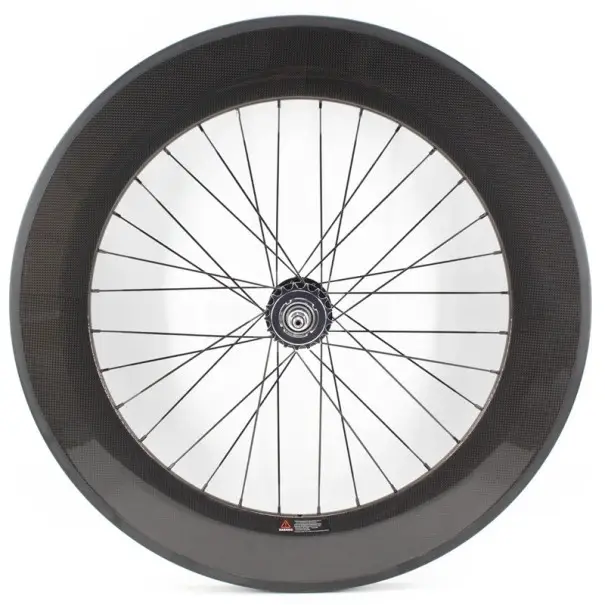 Přední karbonové kolo silniční 50 mm profil bezdušové ráfek 25 mm uhlíkové vlákno černé pro silniční cyklistiku Pouze Dnes