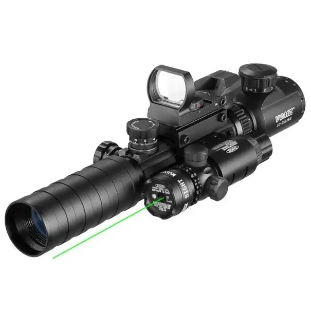 Výprodej Puškohled 3-9X32 se zeleným laserem