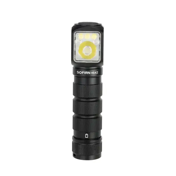 Jen Po Omezenou Doba Ruční svítilna 3 zdroje světla Spotlight, Floodlight, červené světlo USB-C napájení Magnetická koncovka Čelovka pro outdoor a taktické použití