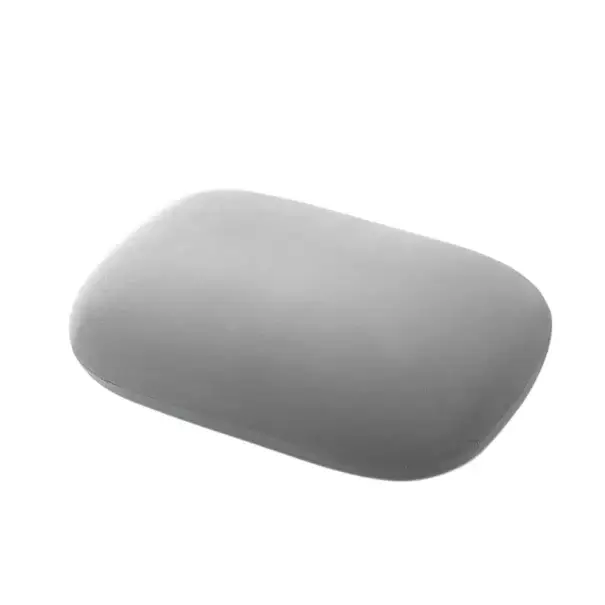 Šedý polštářek z paměťové pěny 34 x 24 cm Ergonomický cestovní polštářek Podpůrný polštářek na krk Polyesterový potah Oblíbený