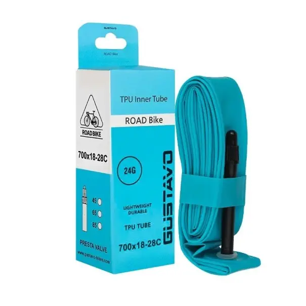 Vysoce Kvalitní Ultralehká cyklistická duše z TPU 24 g 700×18C–28C s francouzským ventilkem 65 mm Pro silniční a závodní kola 71 cm