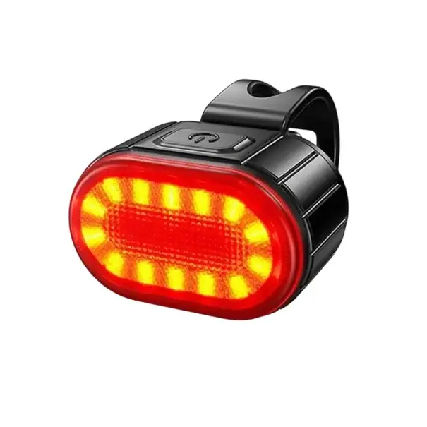 Sezónní Sleva Zadní LED červené světlo na kolo USB nabíjecí světlo 6 režimů svícení Voděodolné IPX5 Bezpečnostní cyklo světlo na sedlovku nebo rám