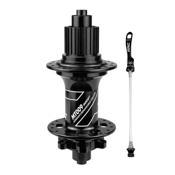 Zadní náboj kola 28 děr 141x10 mm MS 12 rychlostí hliníková slitina černý pro MTB kola s rychloupínákem Cenový Hit