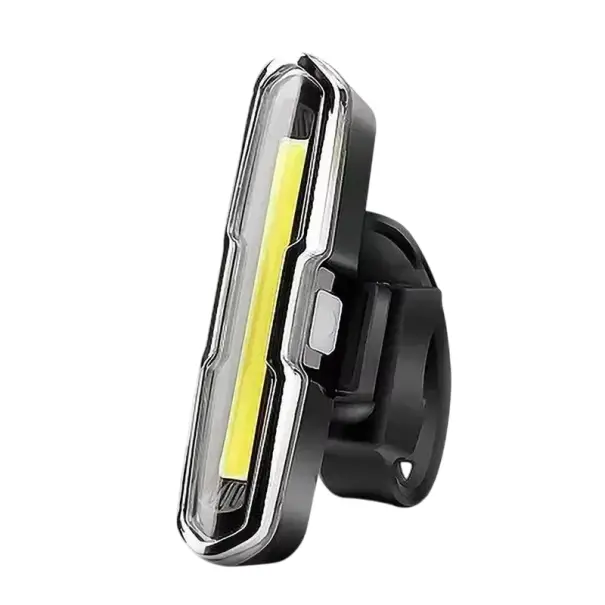 Zadní světlo na kolo 12 x 4 x 8,5 cm USB dobíjecí 500 mAh IPX5 Voděodolné 110 lm 5 režimů svícení Výdrž 10 hodin Otočné o 45° Bezpečnostní cyklistické světlo Ihned K Objednání