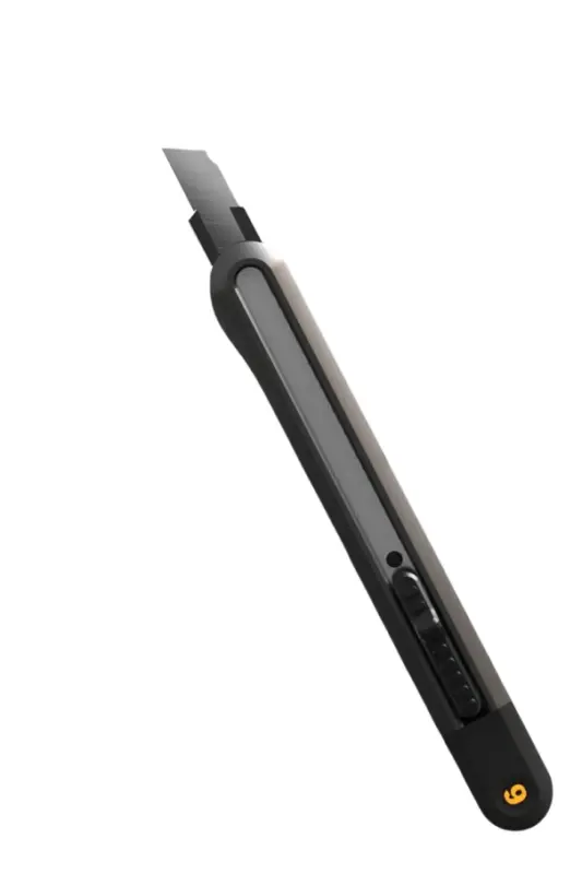 Zalamovací nůž HT4009 Vysouvací pracovní nůž s ergonomickým tělem Čepel pro přesné řezy Papír balíky fólie Kancelář domácnost Nejlepší Volba