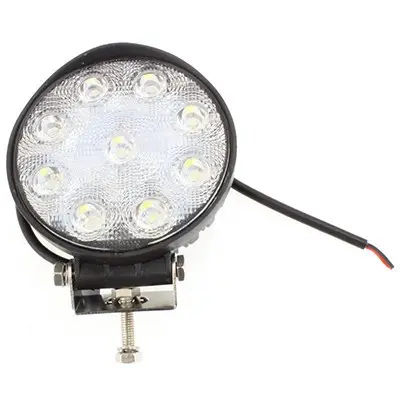 Svítilna pracovní kulatá, 9 LED, 12-24V, 9*3W, D=116mm Omezená Nabídka