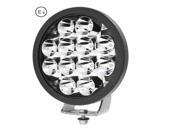 Svítilna pracovní LED - přídavný světlomet - průměr 230 mm, 12-48V, 12 CREE LED, 72W, 7700Lm Omezená Nabídka