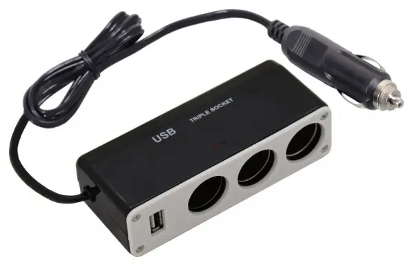 Sezónní Sleva Roztrojka 12/24V, 1xUSB 1000mA