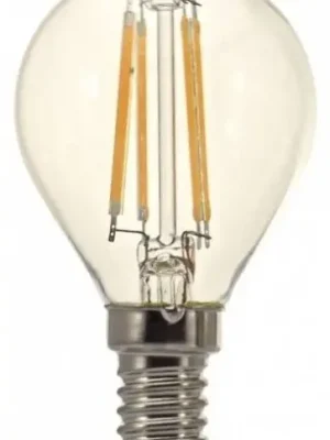 Žárovka TESLA bytová LED miniglobe FILAMENT RETRO E14, 4W, 230V,470lm,25 000h, 2700K teplá bílá, 360st, čirá Rychlé Dodání