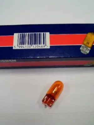 Žárovka 12V 5W W2,1*9,5d oranžová celosklo TUNGSRAM Super Cena