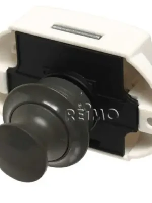 Zamykací systém Push Lock kulatý pro skříně a šuplíky 50 ks šedá Výprodej