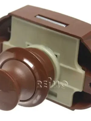 Zamykací systém Push Lock kulatý oboustranný pro skříně a šuplíky 1 ks hnědá Levný
