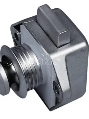 Zamykací systém Push Lock Mini kulatý pro skříně a šuplíky 50 ks stříbrná Odeslání Ihned