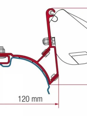 Adaptér Fiamma F35 pro VW T5/T6 Transporter Multivan, bez C-profilu, pravostranné řízení Horká Nabídka